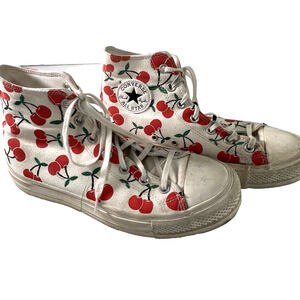 Converse Chuck Taylor All Star Hi Lift Platform Size 10 Shoes Cherries A08096c